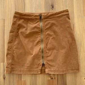 Free People corduroy mini skirt